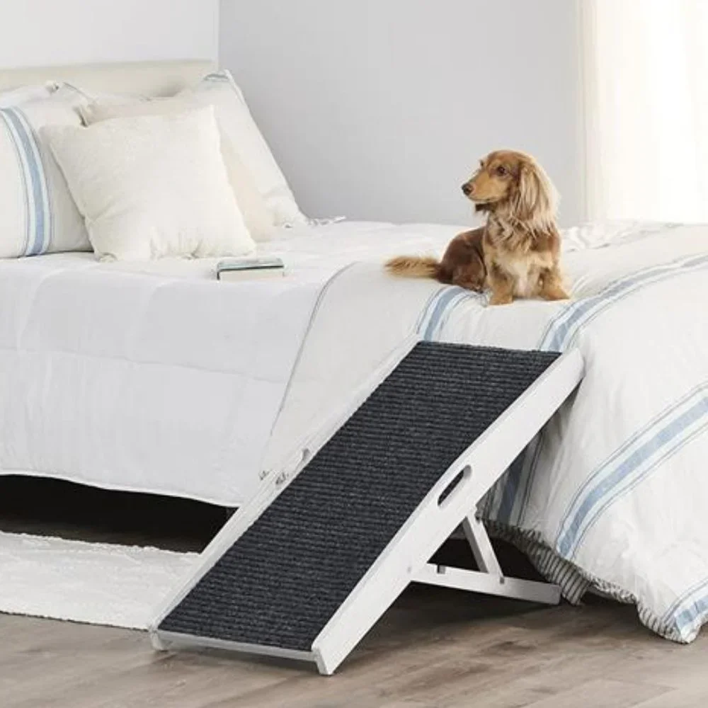 🐶Pet Ramp Collapsible Adjustable Height Includes Handles Non-Slip 🐶NWT